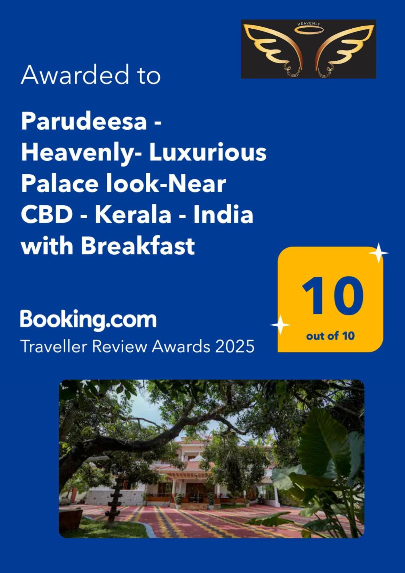 Parudeesa - Heavenly- Luxurious Palace Look-Near Cbd - Kerala - India With Breakfast Kāladi Buitenkant foto